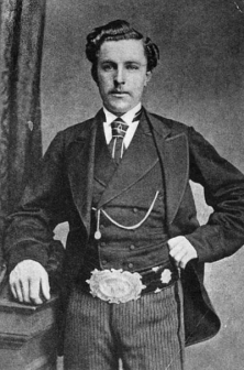 Young Tom Morris and his Championship Belt.